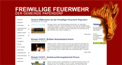 Desktop Screenshot of ffw-papendorf.de